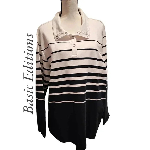 Basic Editions Blouse 2X NWT - Picture 1 of 4